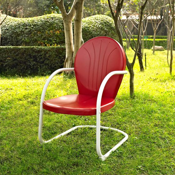 Griffith Metal Chair in Red Finish