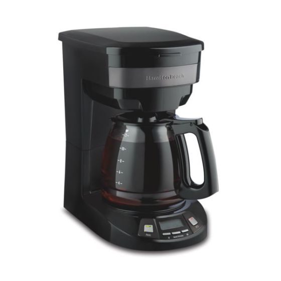 12 Cup Programmable Coffeemaker Black & Stainless Steel