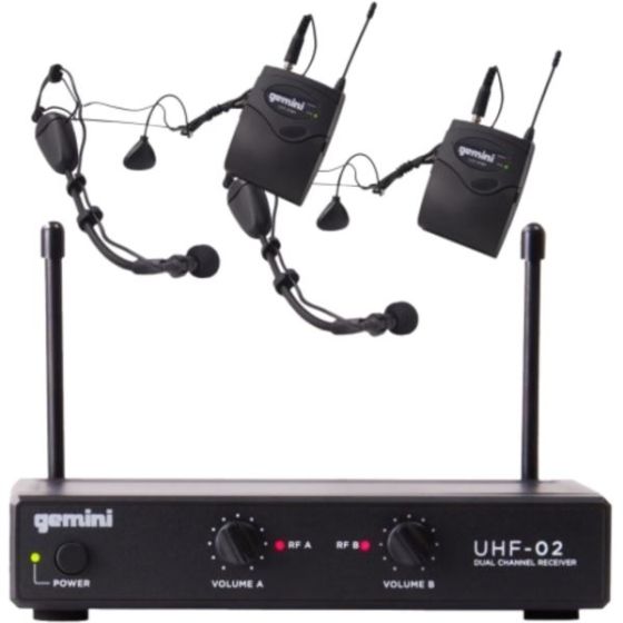 UHF Wireless Dual Headset System