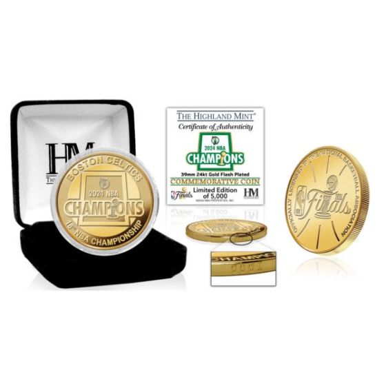 Boston Celtics 2024 NBA Champions Gold Coin
