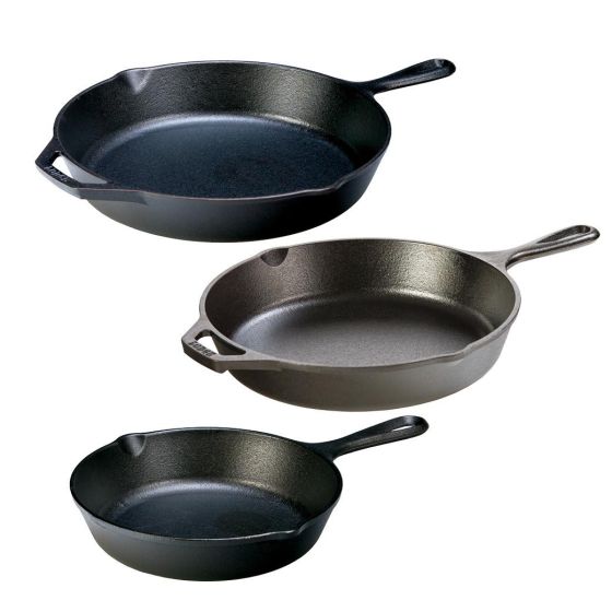 Lodge - 8 Inch, 10.25 Inch, & 12 Inch Skillet Bundle
