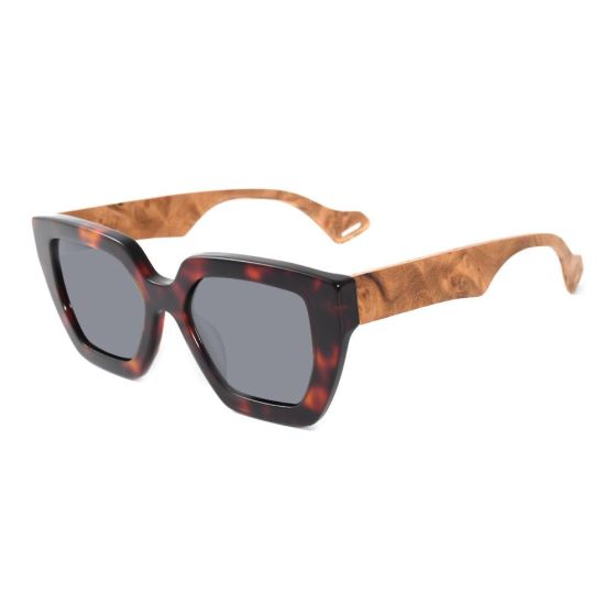 Sahara Mirage - Acetate Wooden Sunglasses Cute Pink