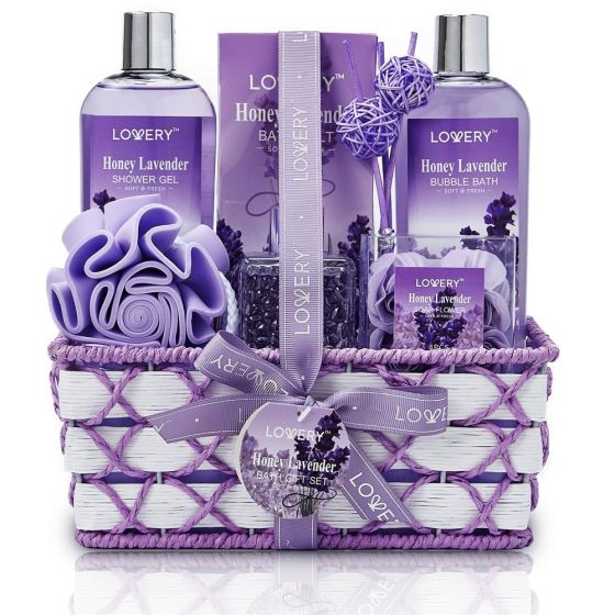 Honey Lavender Home Bath Gift Set Size 15 Pieces