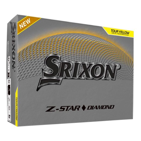 Srixon Z-Star Diamond 3 Tour Yellow Golf Balls - 1 Dozen