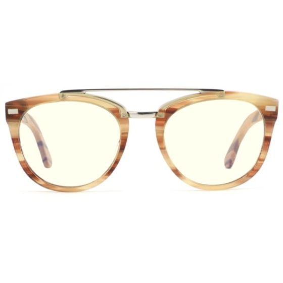 Zion  Aviator Blue Light Blocking Glasses Wooden Glasses
