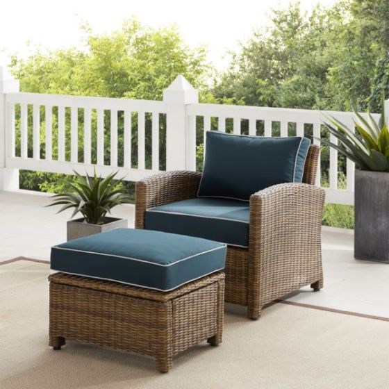 Bradenton 2Pc Wicker Outdoor Chair Set
