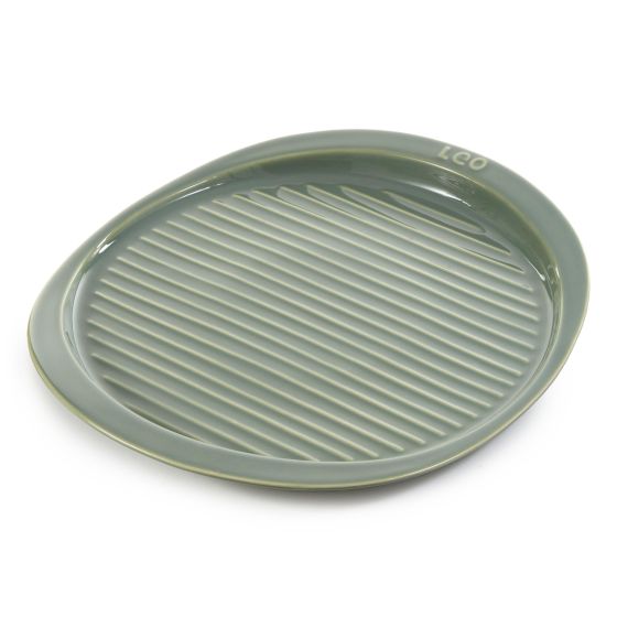 Leo Balance Stoneware  Ribbed Pizza Tray 15.75