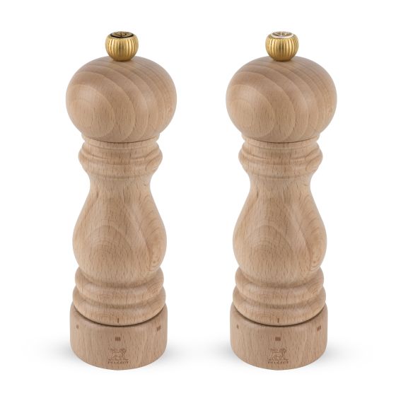 Paris U'Select 18cm Manual Salt and Pepper Mill Duo - Natural