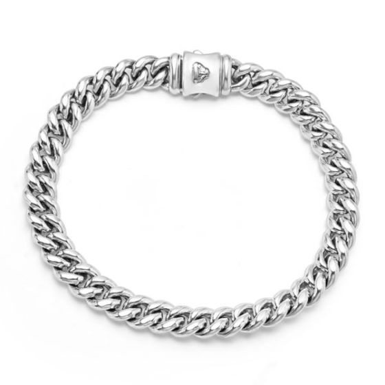 Men's Silver Curb Chain Bracelet