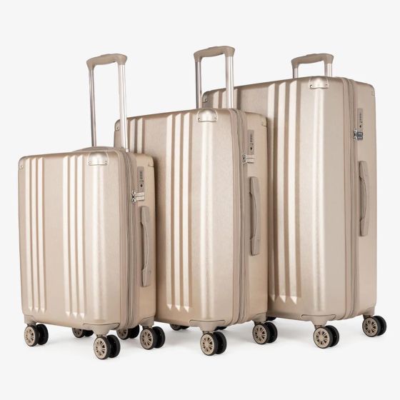 Ambeur 3-Piece Luggage Set - Gold