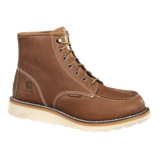 Mens Soft Toe Wedge Boot-Tan-10