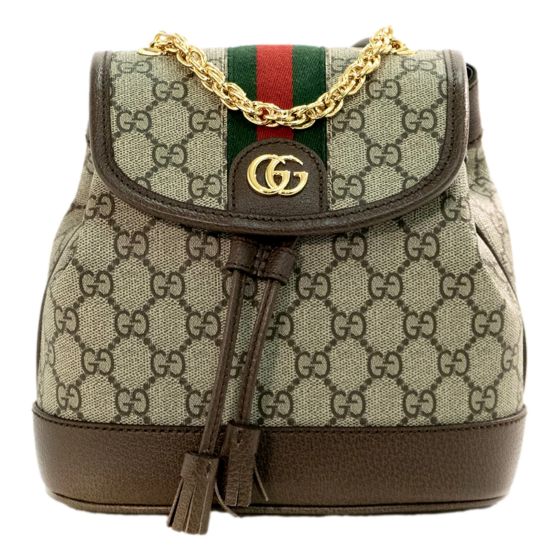Gucci Ophidia GG Supreme Mini Leather Canvas Backpack