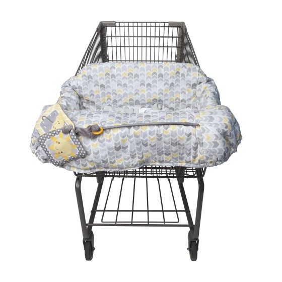 Boppy Shopping Cart Cover Sunshine Gray