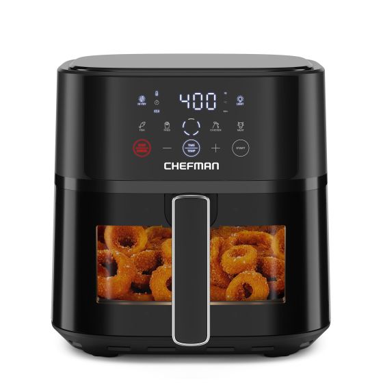 TurboFry Touch Easy-View Air Fryer Size 6 Quart