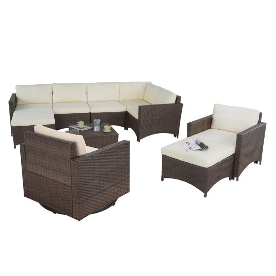 Studio Shine - Sectional Sofa, Arm Chair, Ottoman, Swivel Chair & Coffee Table