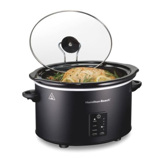 Easy Serve Programmable 5qt Slow Cooker Black