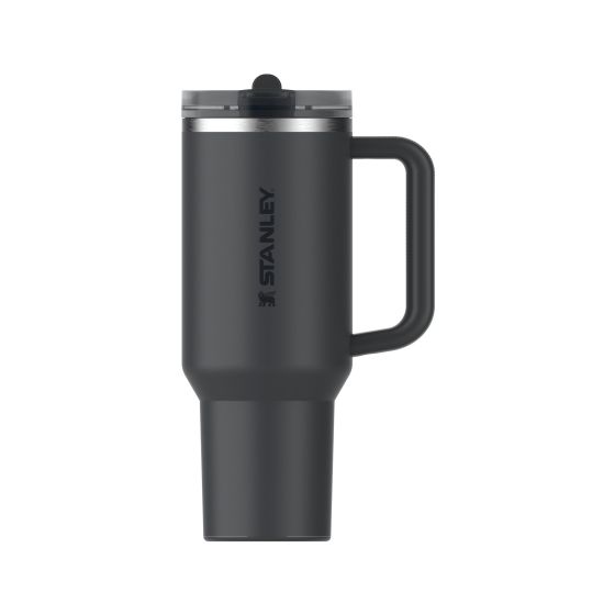 The Quencher ProTour Flip Straw Tumbler 40oz - Black 2.0