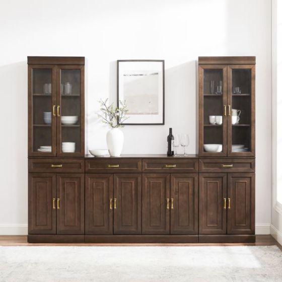 Stanton 3-Piece Sideboard And Glass Door Pantry Set