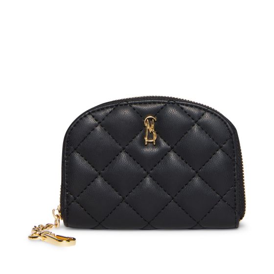 BJADEZ Quilted Zip Around Card Case - Black
