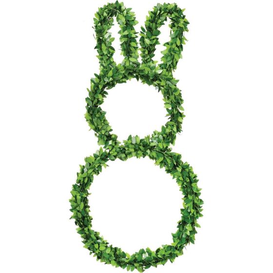 24-inch Boxwood Bunny Wreath