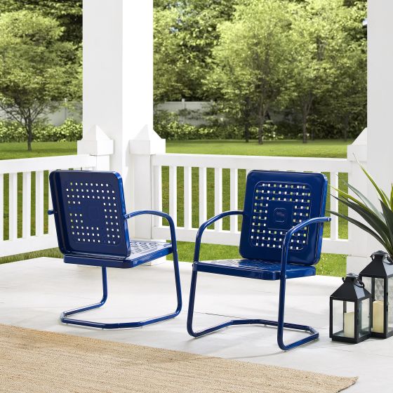 Bates 2Pc Outdoor Metal Chair Set