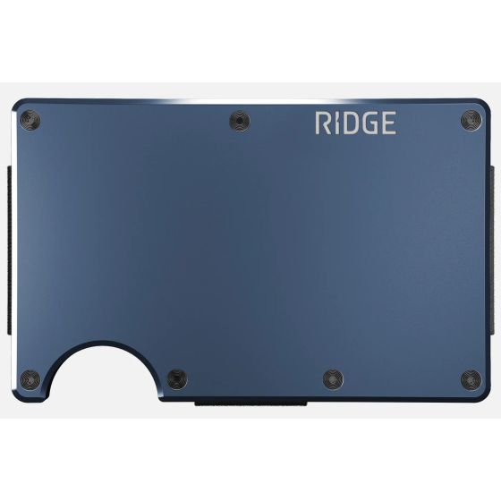 The Ridge Wallet RFID-Blocking with Money Clip in Alpine Navy