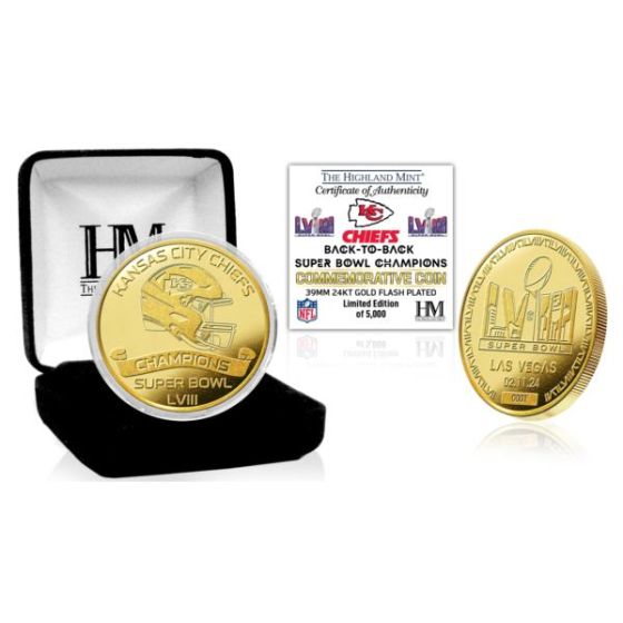 KC Chiefs Super Bowl LVIII Champions Gold Coin