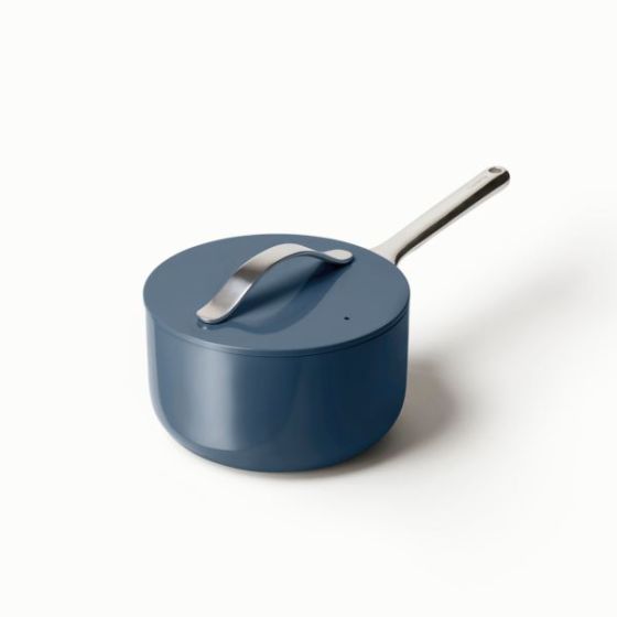 3qt Nonstick Ceramic Saucepan Navy