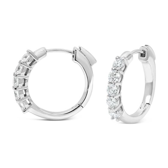 1.0 ct. t.w. Lab-Grown Diamond Hoop Earrings