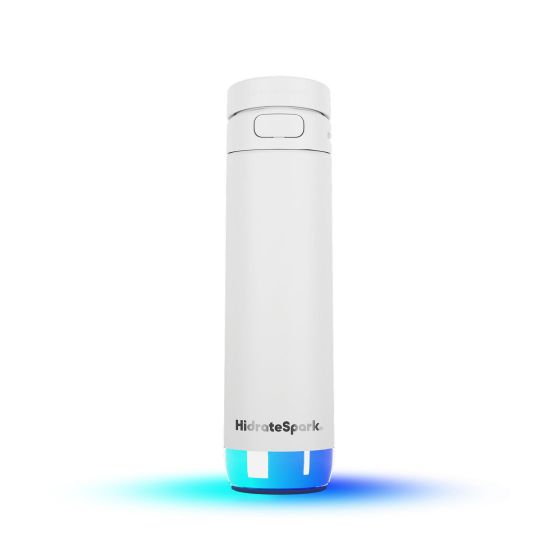 21oz HidrateSpark PRO 2 Smart Bottle w/ Chug Lid White