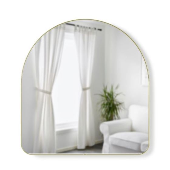Hub Arched Mirror 34x36 Brass