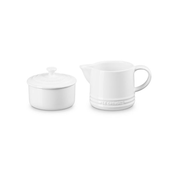 Signature Cream and Sugar Set White