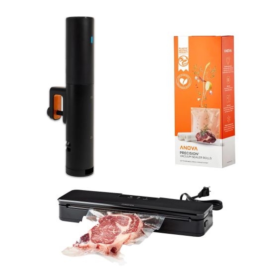 Anova Mini Precision Cooker with Vacuum Sealer and 2pk Bag Roll