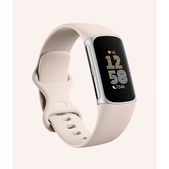 Fitbit - Charge 6 Advanced Fitness & Health Tracker-Porcelain