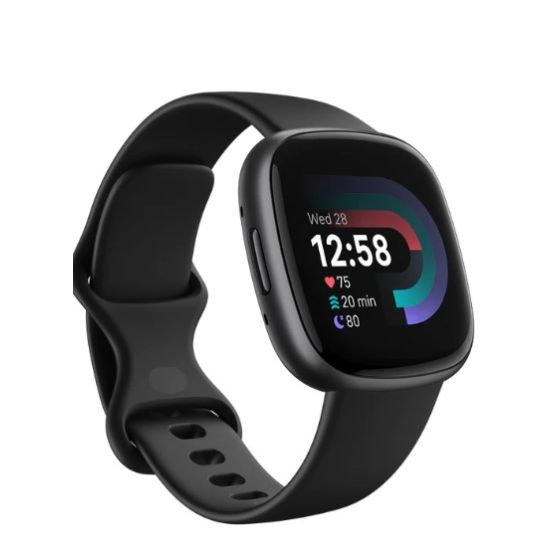 Fitbit Versa 4 Health & Fitness Smartwatch-Graphite