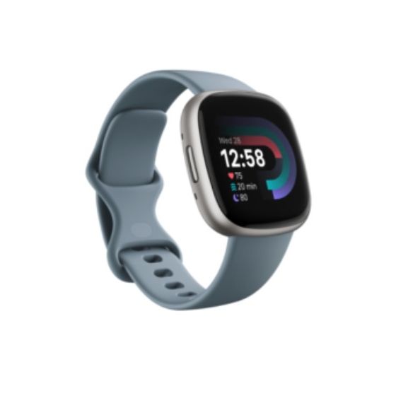 Fitbit Versa 4 Health & Fitness Smartwatch-Platinum