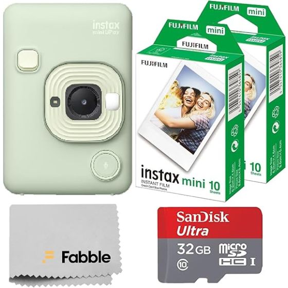 Fujifilm INSTAX Mini LiPlay Hybrid Instant Camera Bundle