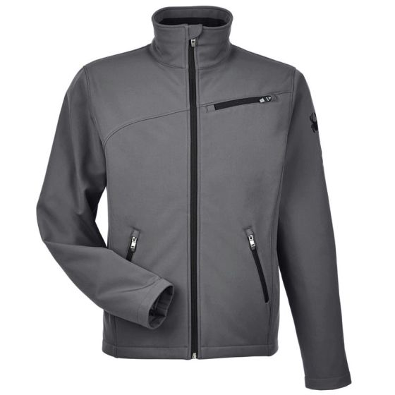 Mens Transport Soft Shell Jacket-Polar/Black-2X