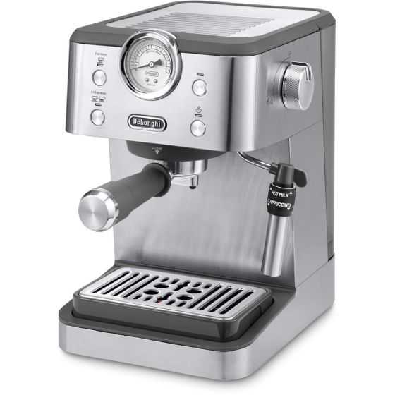 DeLonghi Linea Classic Automatic Espresso Machine with Milk Frother and Pressure Gauge Display