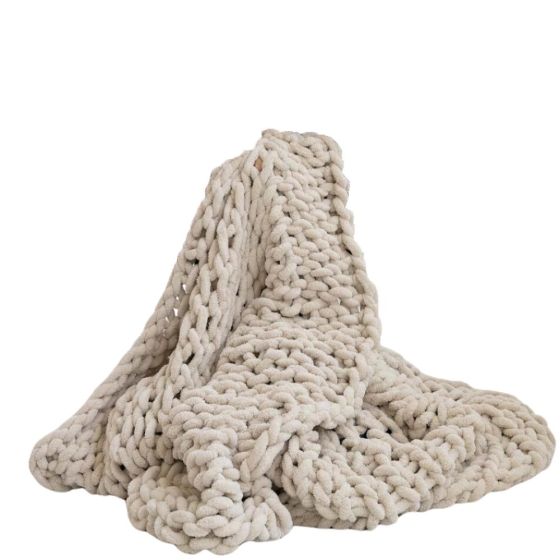 Infinite Chunky Knit Blanket Size 43