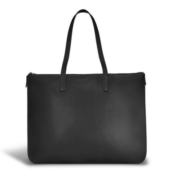 Onyx Leather Business Tote Size 19