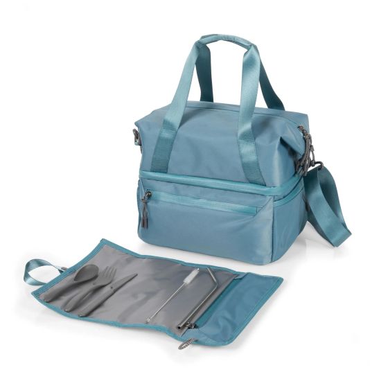Tarana Lunch Bag Cooler with Utensils Aurora Blue