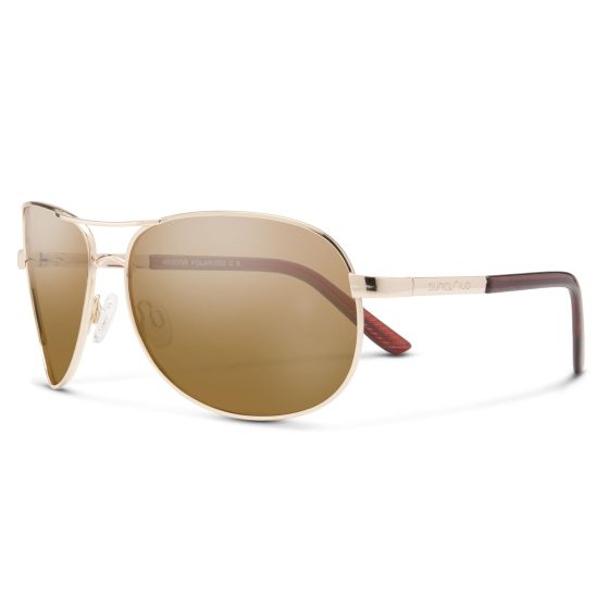 Suncloud Aviator Sunglasses - (Frame) Gold; (Lens) Brown