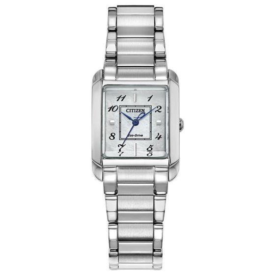Ladies' Bianca Silver Tone Bracelet watch, White dial