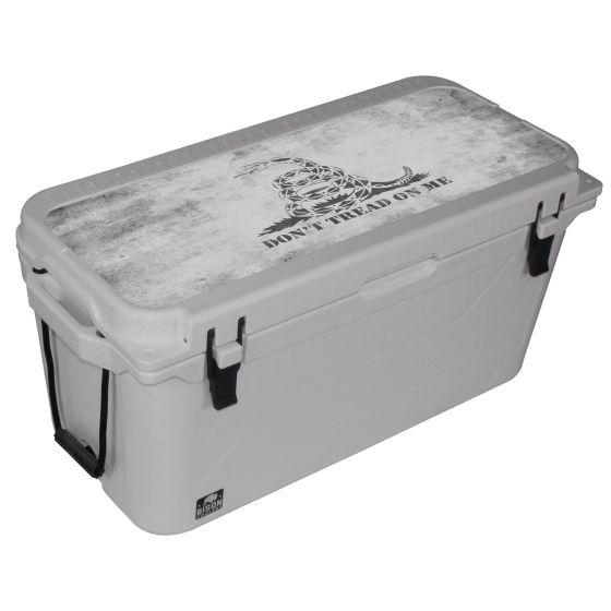 75 QT Gray Don't Tread On Me Bison Cooler