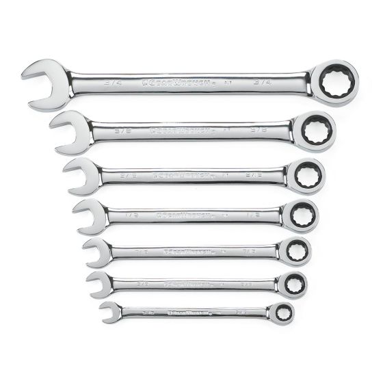 GearWrench  7 Pc. Ratcheting Combination Wrench Set-Metric