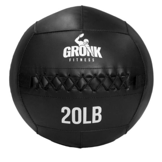 Gronk Fitness Wall Ball Black 20lb