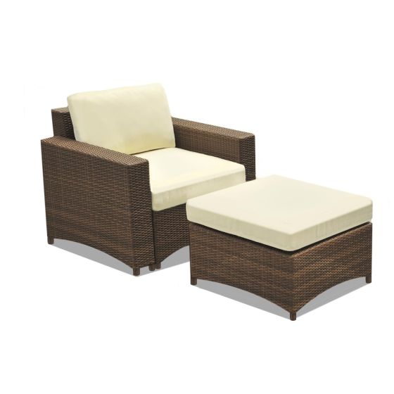 Studio Shine Armchair w/Ottoman Set