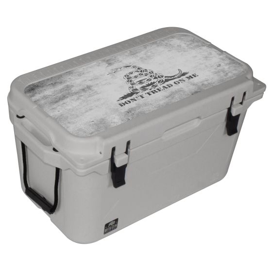 50 QT Gray Don't Tread On Me Bison Cooler