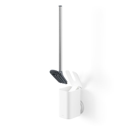 Flex Adhesive Toilet Brush White
